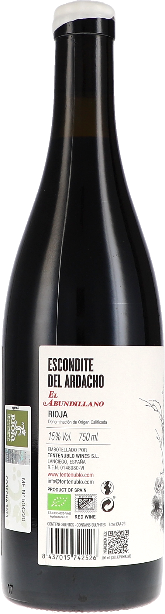 Tentenublo Escondite del Ardacho, El Abundillano