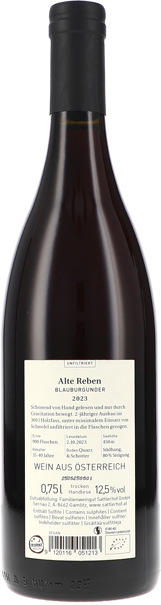 Sattlerhof Alte Reben Blauburgunder