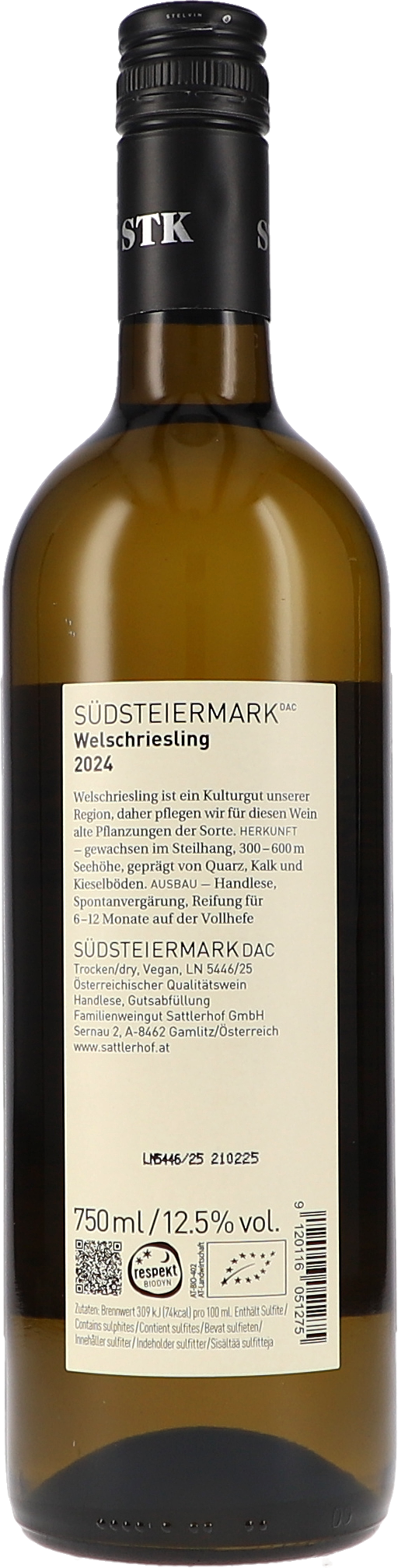 Sattlerhof Welschriesling DAC