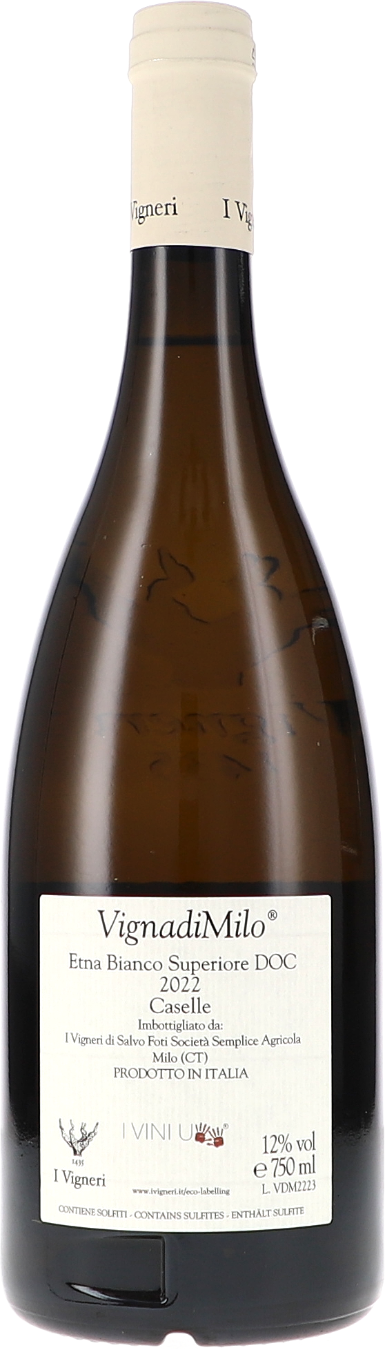 I Vigneri di Salvo Foti VignadiMilo Caselle Etna Bianco Superiore DOC