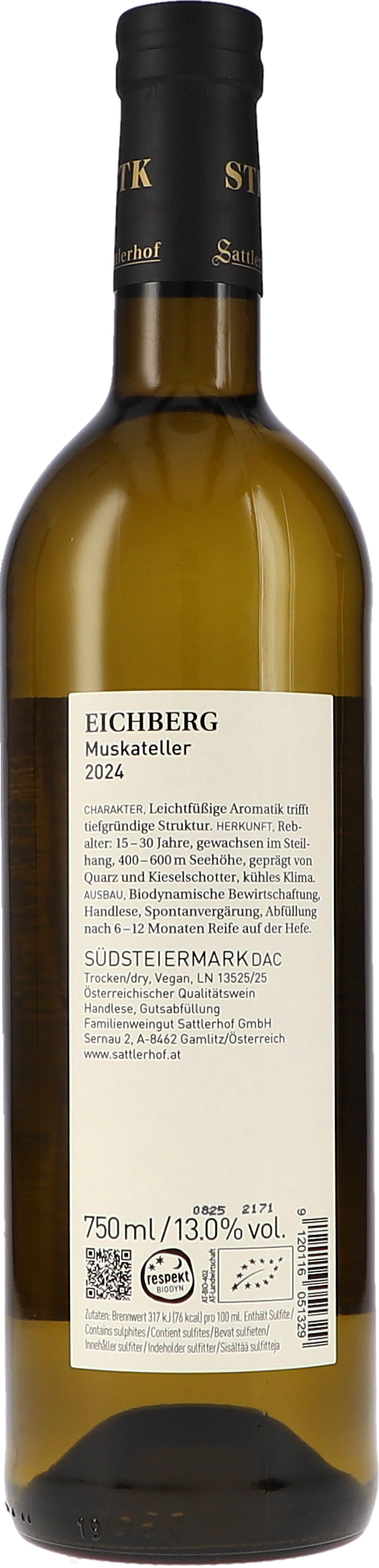 Sattlerhof Eichberg Muskateller DAC