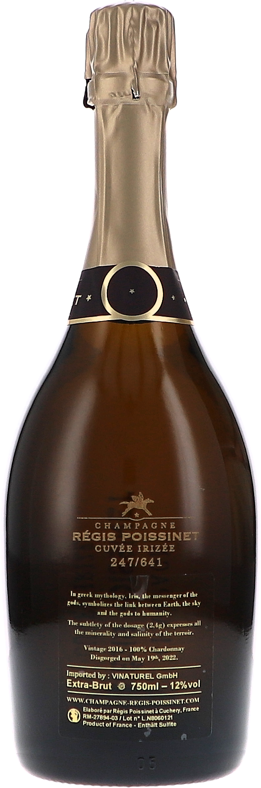 Régis Poissinet Cuvée Irizée Chardonnay, Extra Brut