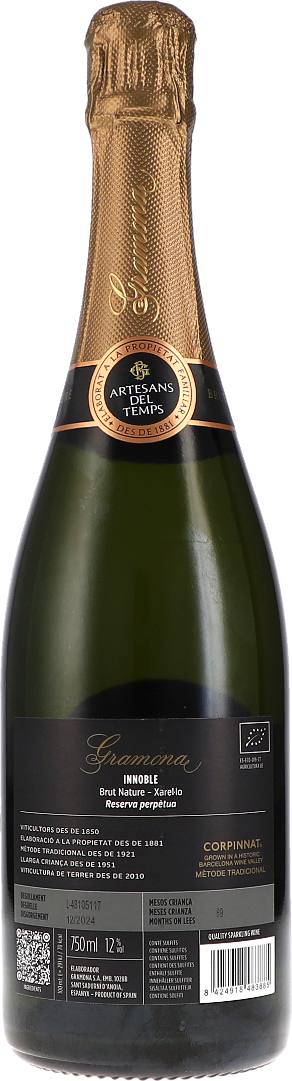 Gramona Innoble, Les Tres Serres Cuvee 319, Brut Nature nan