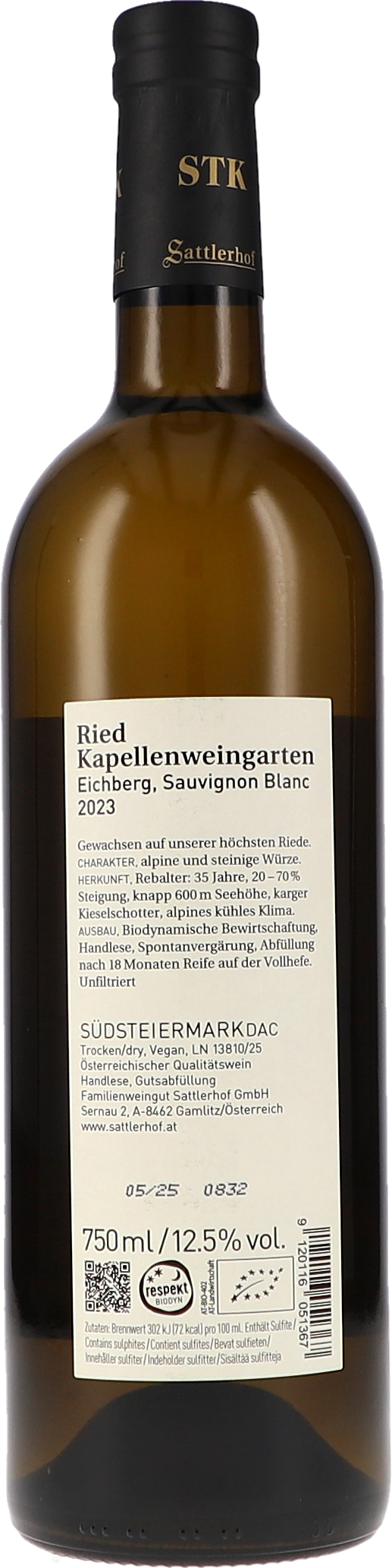 Sattlerhof Ried Kapellenweingarten Sauvignon Blanc DAC