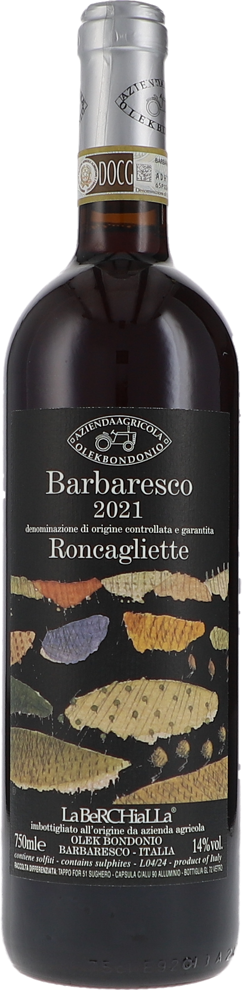 Olek Bondonio Barbaresco Roncagliette DOCG