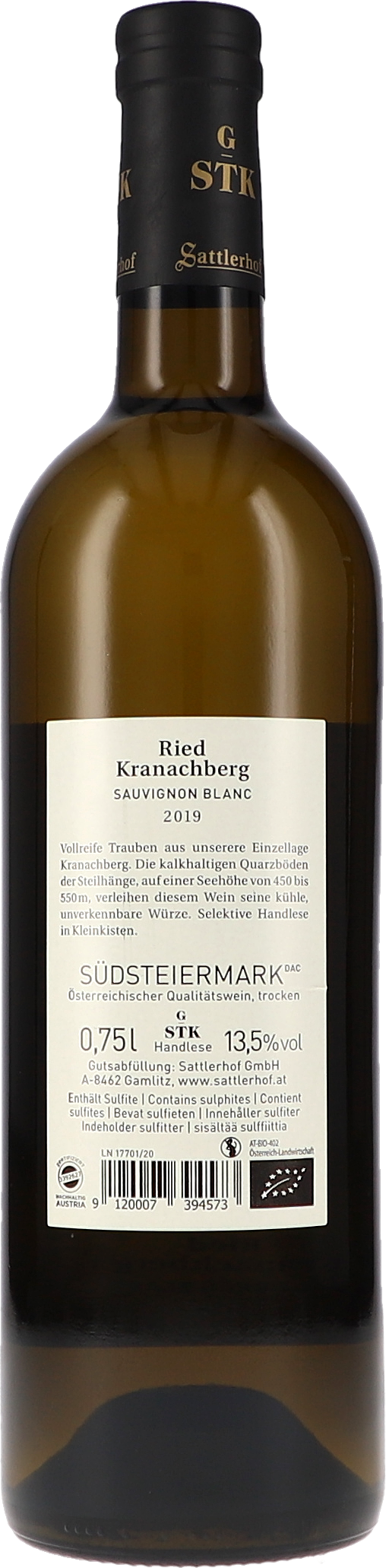 Sattlerhof Ried Kranachberg Sauvignon Blanc DAC