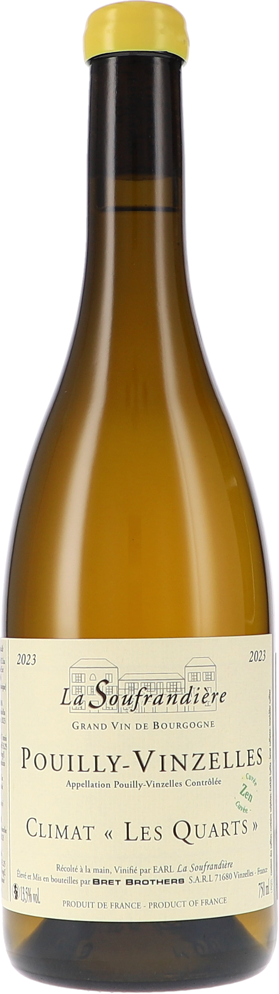 La Soufrandière Pouilly-Vinzelles Climat "Les Quarts" Zen AOC 2023