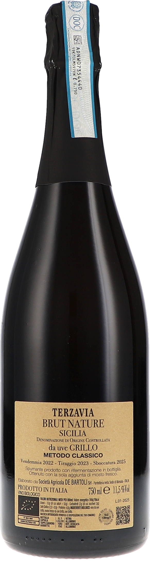 Marco de Bartoli Metodo Classico "Terzavia" Brut Nature DOC