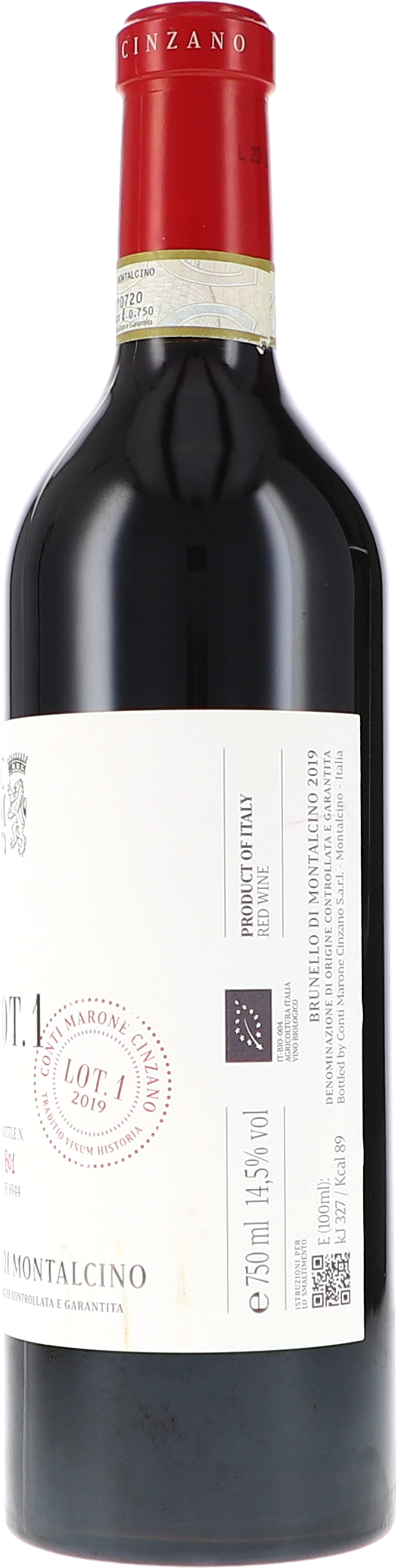 Col d'Orcia CMC LOT.1, Conti Marone Cinzano, Brunello di Montalcino DOCG