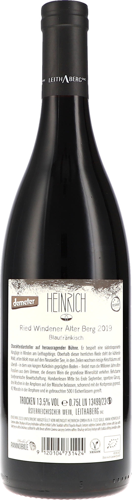 Heinrich Blaufränkisch Alter Berg Leithaberg DAC