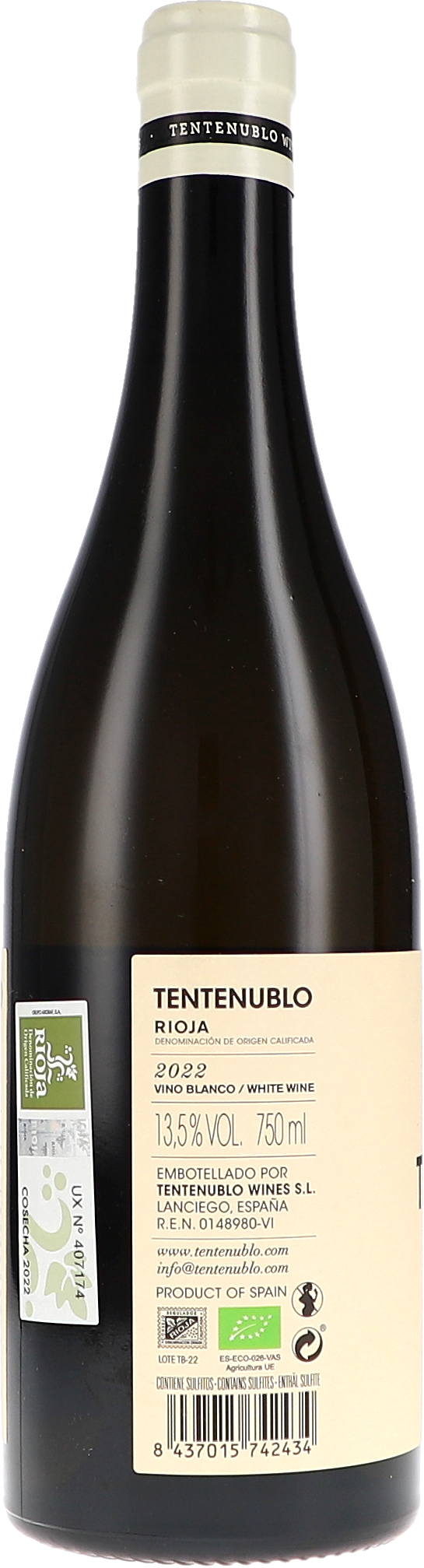Tentenublo V.L.A.V. Vino Blanco