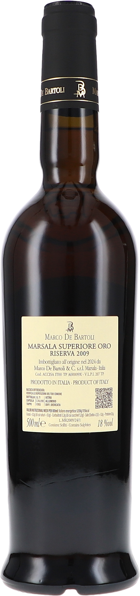 Marco de Bartoli Marsala Superiore Oro Riserva 2009