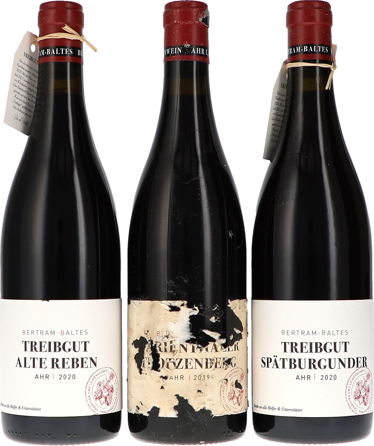 Bertram-Baltes Treibgut Kiste: 2020 Spätburgunder, 2020 Alte Reben, 2019 Lagenwein nan