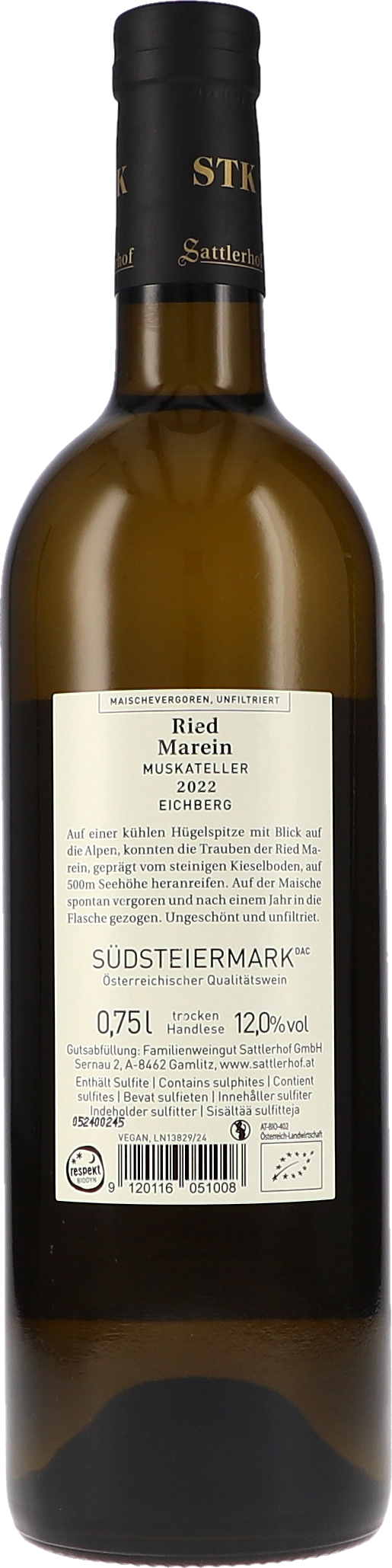 Sattlerhof Ried Marein Muskateller DAC