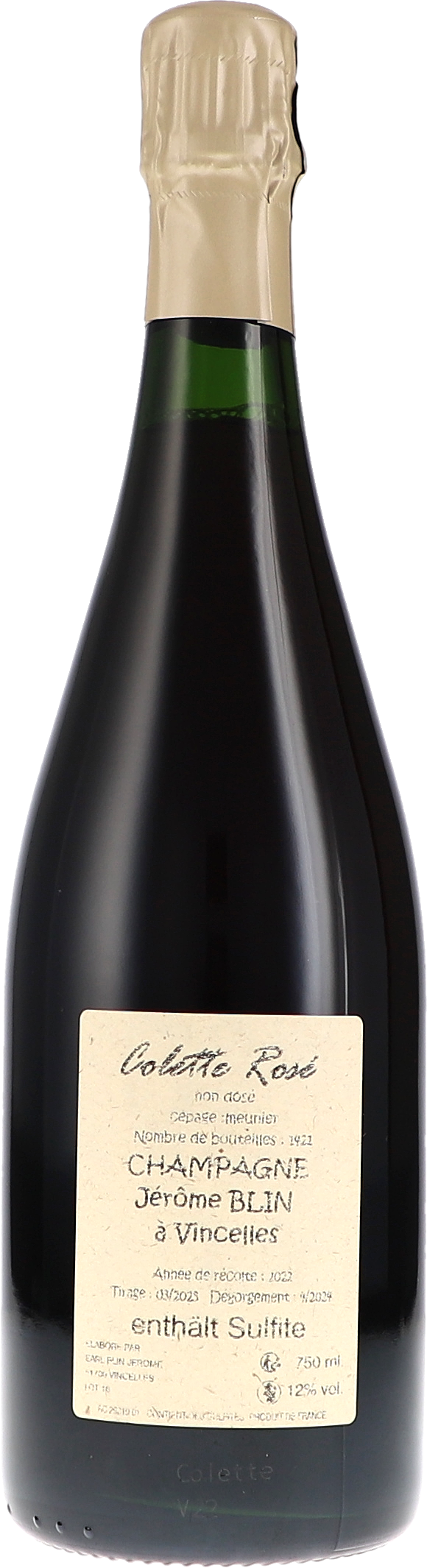 Jérôme Blin Colette Rosé, non dosé